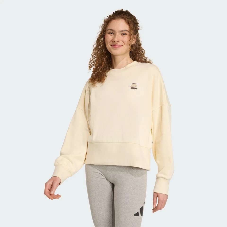 adidas women Cat Patch Graphic Sweatshirt
