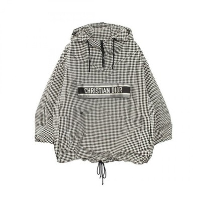 Christian Dior Houndstooth hooded anorak Mountain jacket #S