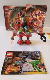Lego Life on Mars - Sets #7314, 7311 Recon Mech Rp & Red Planet Cruiser Complete
