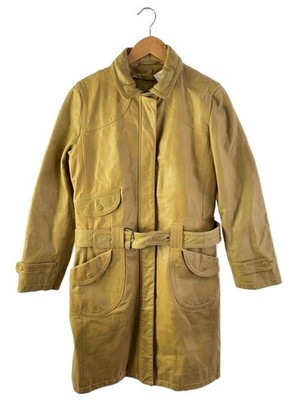 MAX MARA WEEKEND Coat 34/Leather/Beige