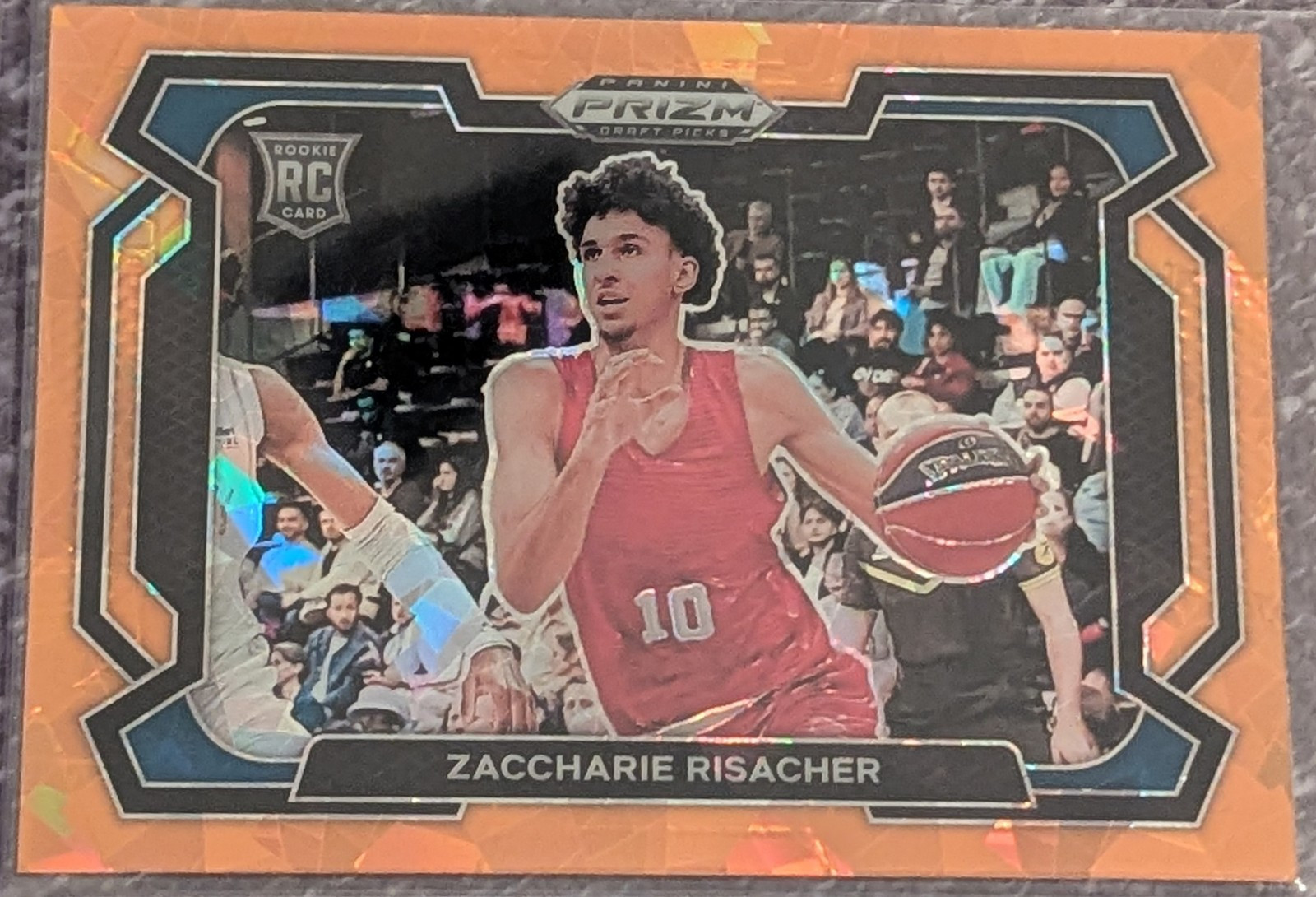 ZACCHARIE RISACHER 2024 Panini Prizm Draft Picks Orange Ice Variation RC #69