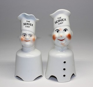 2 DIFFERENT SERVEX CHEF HOLLAND CHINA PIE BIRDS VENTS/FUNNELS