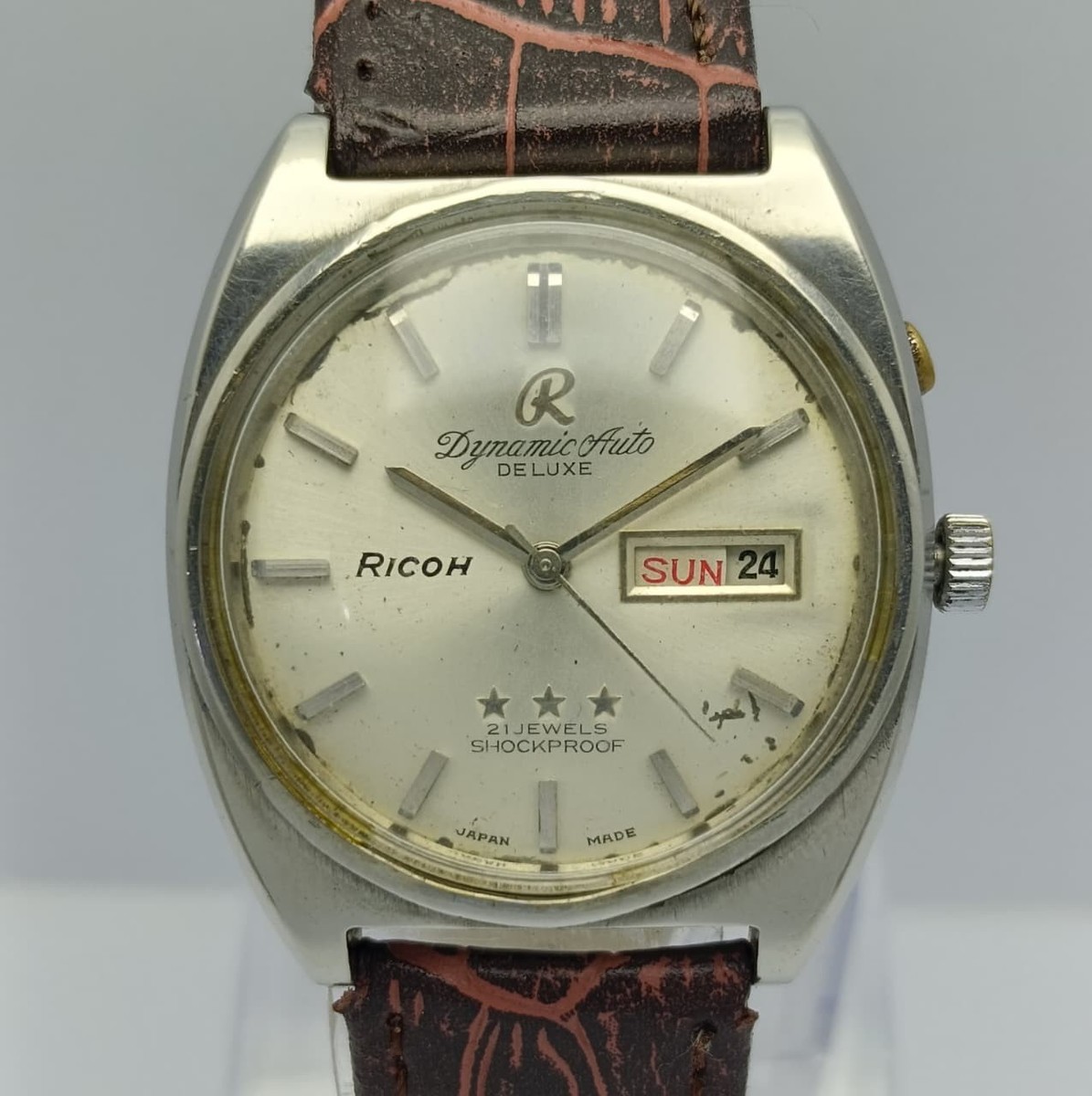 Ricoh Dynamic Auto Deluxe 3 Star Automatic Day/Date Vintage Men's
