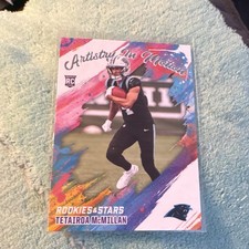Panini 2025 Rookies & Stars Artistry In Motion Tetairoa McMillan #4 Rookie Pant…