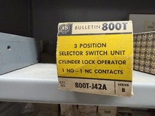 Allen Bradley 800T-J42A 3 Position Selector Switch New