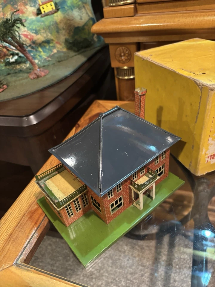 “Scarce Grey Roof” Lionel Prewar 191 Villa (Yellow Box) Nice! - Image 2 of 4