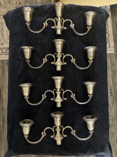 Vintage Gorham Sterling Silver Candelabra Candle Holders 