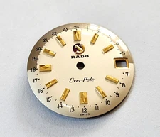 Nos Original Dial Vintage Rado Over Pole World timer Automatic Diver 3.