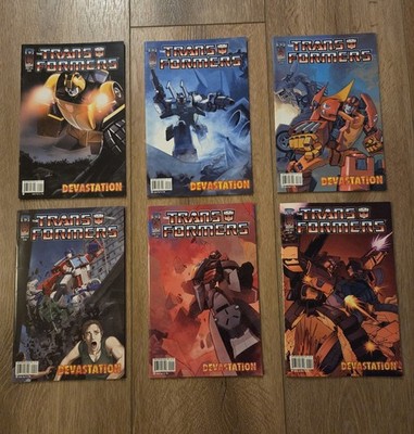 Transformers Devastation #1-6 #1 #2 #3 #4 #5 #6 Cover A Complete Series Set IDW