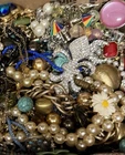 Vintage & Modern Some Signed Costume Jewelry Lot Full Small Priority Box # 13