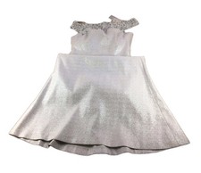 Rickie Freeman Teri Jon Gown Dress Women's Sz 12 Blue Off-The-Shoulder Beaded