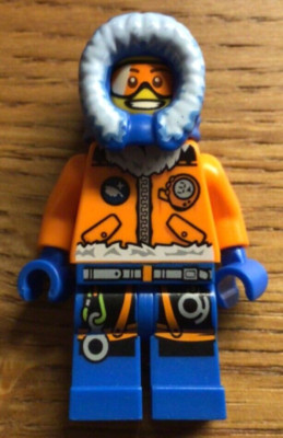 Lego City - Minifigure - Arctic Explorer, Male with Orange Goggles - cty0492