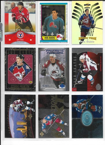 RIESIGES JOE SAKIC 155 KARTEN ALLE VERSCHIEDEN LOT NORDIQUES AVALANCHE + mit OVP RC - Bild 1 von 2