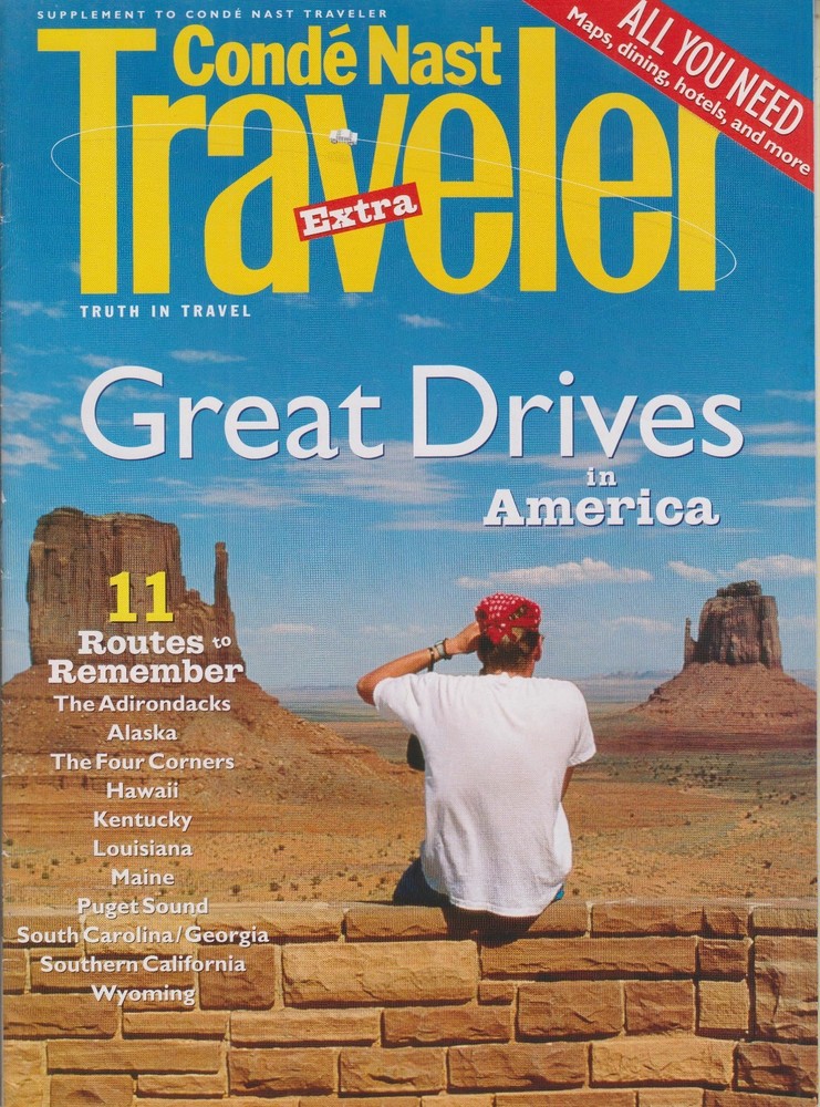 Conde Nast Traveler Extra May 2002 Great Drives in America (Supplement to Conde