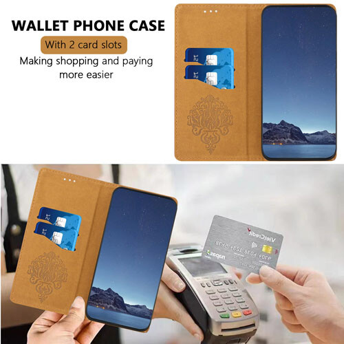 For Samsung Galaxy Z Fold Flip 3 4 5 6 7 Magnetic Case Leather Wallet Cover - Picture 7 of 16