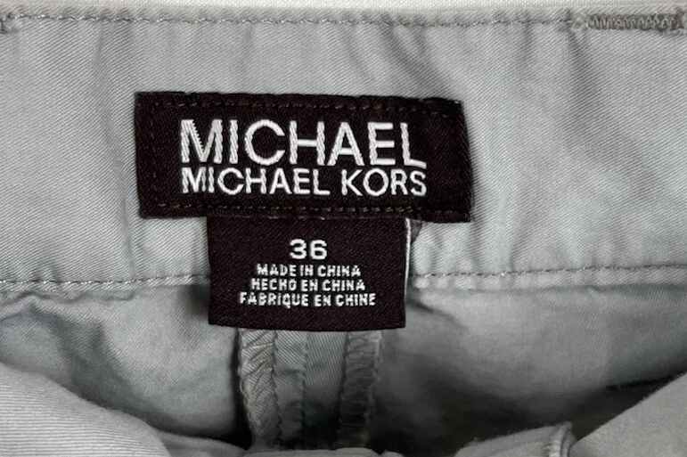Pantalones Cortos Chinos Michael Kors Gris Talla 36 Excelente Estado Envío Gratis Foto 3 de 4