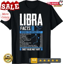 2025/NEW LIMITED Funny Libra Zodiac Facts September October Month Libra T-Shirt