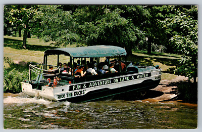 Wisconsin Dells Duck Lake Delton Tour Adventure Postcard