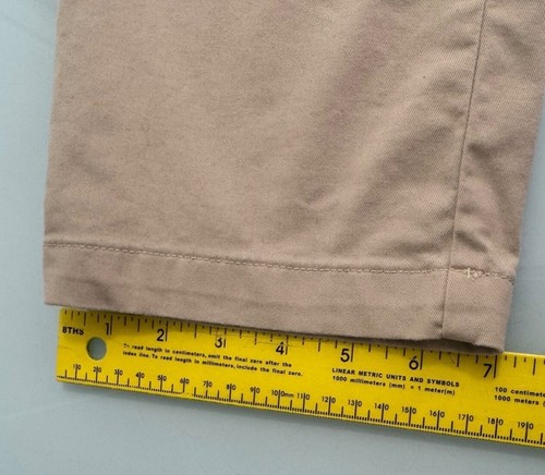 Polo Ralph Lauren Khaki Chino Pants Boys Size 18 30X29 Stretch With Belt Beige - Picture 13 of 14