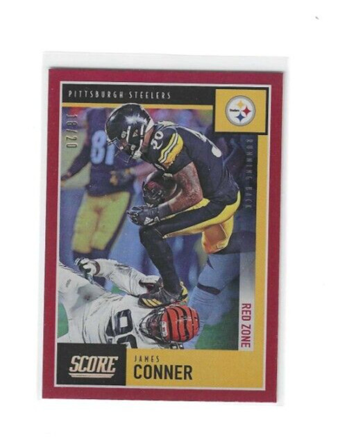 2020 Score Football Red Zone #76 James Conner - Pittsburgh Steelers - 18/20