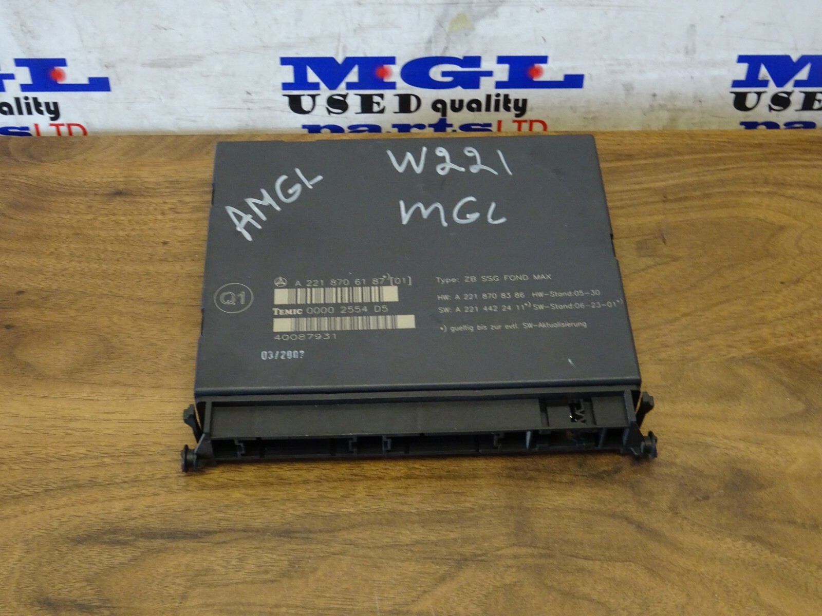 MERCEDES W221 Control Unit Module A2218706187 for sale online | eBay 