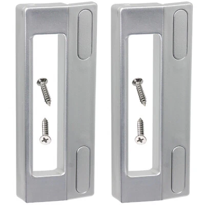 Grau Silber Türgriffe verstellbar passt Indesit Kühlschrank Kühlschrank Gefrierschrank x 2