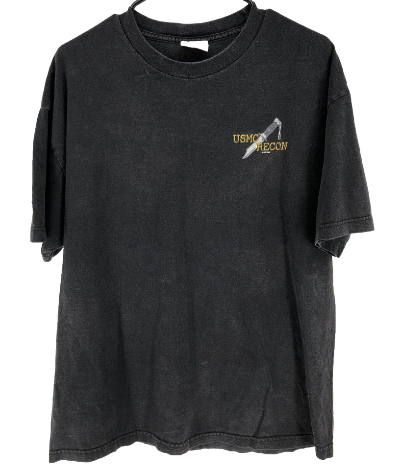 7.62 Design USMC Recon Soldier TShirt Men's Size XL Black eBay