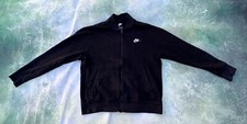 Vintage Nike Men's Black Full Zip Track Jacket Size M.