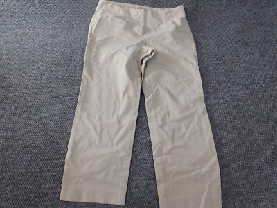 Chicos pants beige straight womens chino stretch classic casual cotton 