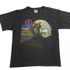 Remake Emerson Lake & Palmer ELP Tarkus World Tour T Shirt, black color TE8441