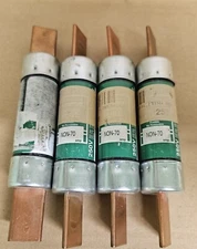 COOPER /BUSSMANN NON-70 ONE TIME FUSES NON70 250 VOLT 70 AMP CLASS H (4)