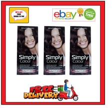 3x Mellor & Russell Simply Colour Permanent Hair Colour. Natural Light Brown