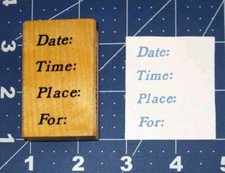 Comotion Party Invitation 322 Wood Mounted Rubber Stamp