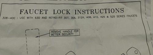 Perlick Wrap Around Beer Tap Faucet Lock - Kegerator Bar Security 1 New 308-40C - Picture 10 of 11