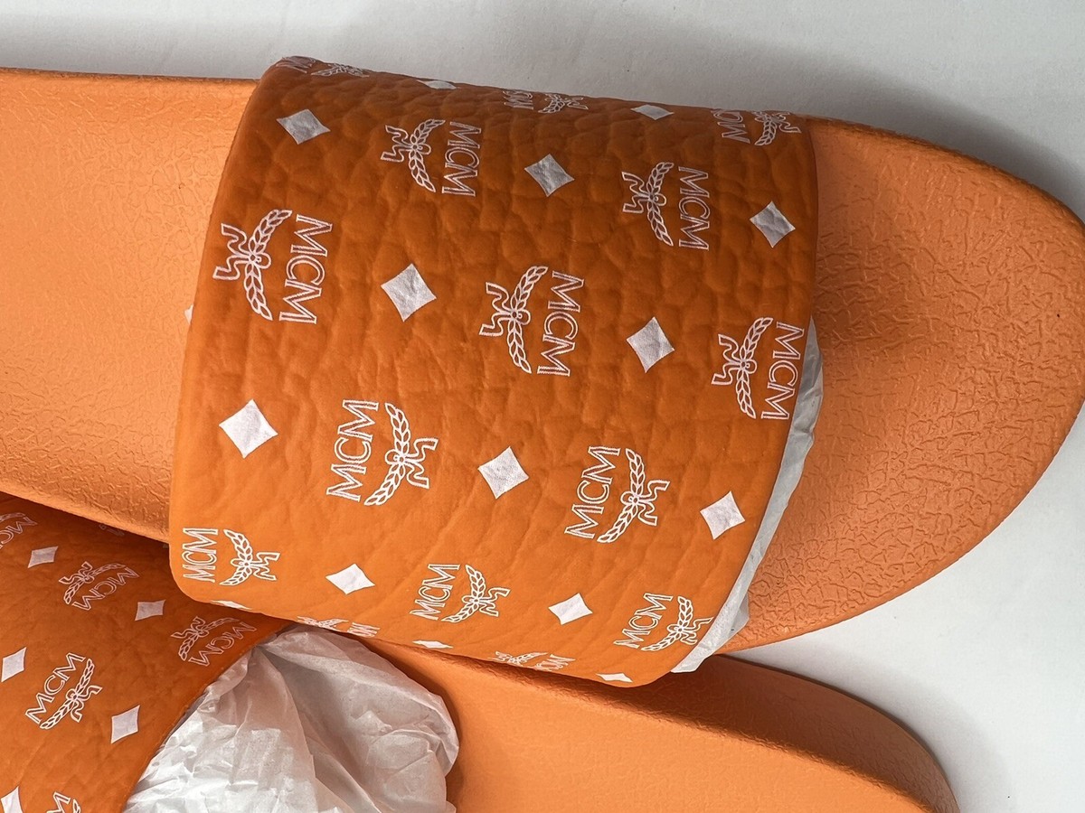 MCM Orange Sandals MCM Rubber Slides - Orange Sandals, Shoes - W3047190 | The  main image 4