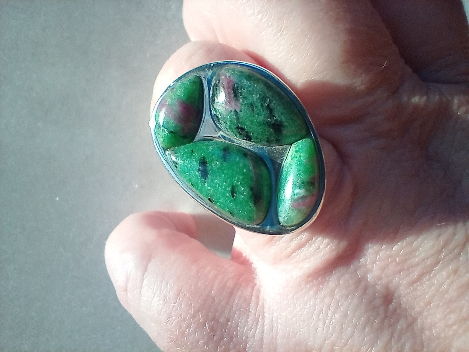 Jay King DTR ruby zoisite ring, size 9 Sterling S… - image 2