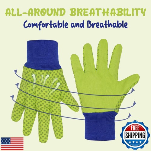 HANDLANDY Kids Gardening Gloves for Age 5-8, Girls Boys Garden Work Gloves (G - Picture 4 of 5