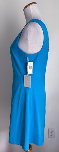 Neu mit Etikett! 1.State türkisblaues ärmelloses Kleid, eckiger Ausschnitt, Größe 4, orig 129 $ - Bild 3 von 5