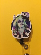 Beetlejuice Inspired Retractable Badge Reel Holder
