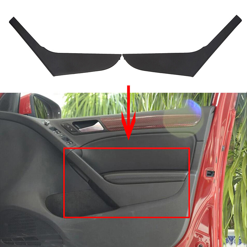 Fit For VW Golf MK6 2009-2013 Pair Black Interior Door Handle