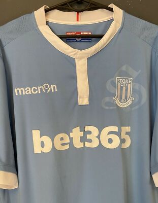 Maillot Extérieur Stoke City 2016-2017 Macron Taille 3XL-4XL - Occasion Très Bon état