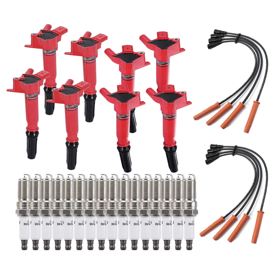Kit de bobinas de encendido y bujías de 8 piezas para Ford F-250 F250 Super Duty 2011-2016 6,2 L Foto 2 de 4