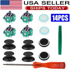 For PS4 Controller Analog Stick Joystick Parts With Caps Replacement Tool Kits