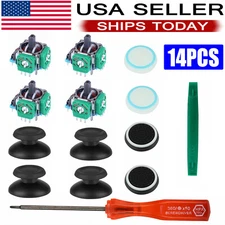 For PS4 Controller Analog Stick Joystick Parts With Caps Replacement Tool Kits