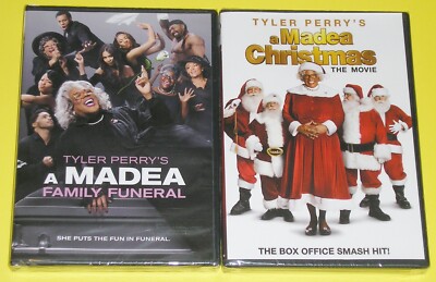 Comedy DVD Lot Tyler Perry's A Madea Family Funeral A Madea Christmas  (New)