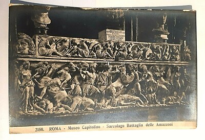 Roma-Museo Capitolino - Sarcofago Battaglia delle Amazzoni Postcard