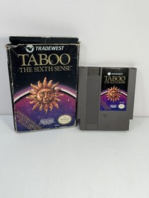 Taboo: The Sixth Sense Nintendo Entertainment System, 1989 NES Cart & Box