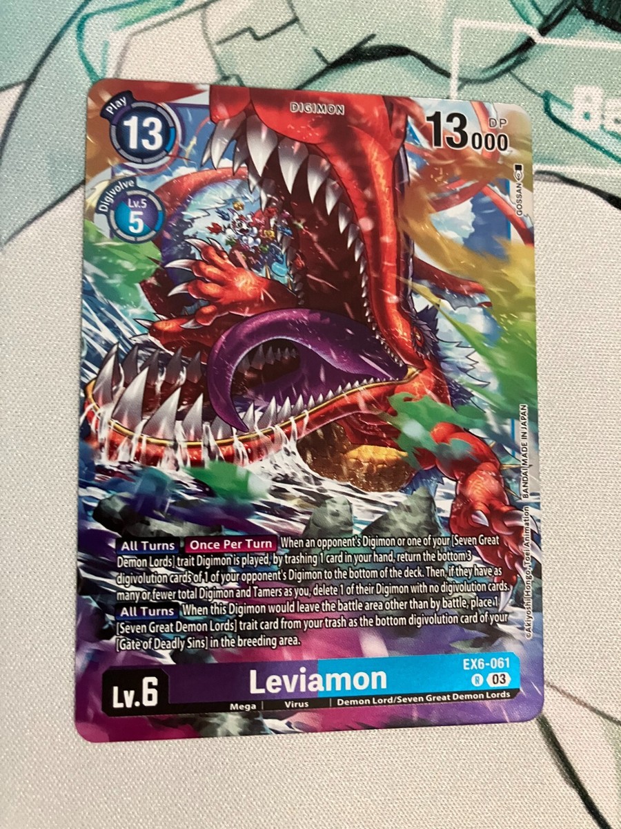 Leviamon EX6-061 R Digimon CCG | Infernal Ascension NM | eBay