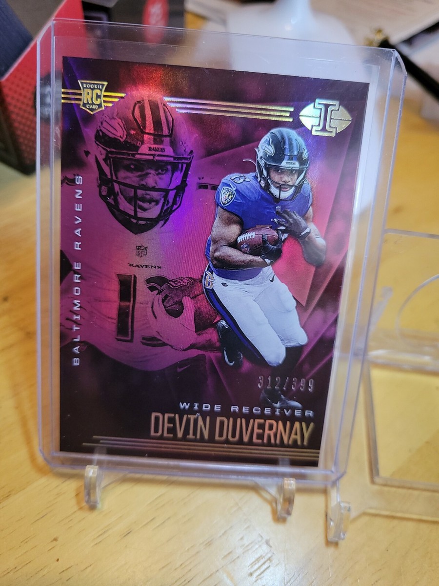 ⬜🟪🟨2020 ILLUSIONS DEVIN DUVERNAY ROOKIE BASE PINK 312/399 HOBBY