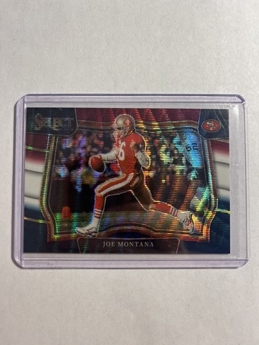 2022 Panini Select Joe Montana Field Level Tri Color Prizm #494 49ers #d /75